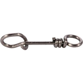 Akozon Mustad Fastach Clips Size 0, Quick Link Fishing Clips, 50Pcs Strong Strength Stainless Steel Connection mustad fastach Clips Clip Connector Tackle Accessory(4#)