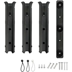 Fishing Rod Holder, Adjustable Plastic Fishing Rod Holders, Fishing Rod for Boat Rod Rack Tube Side Mount and Kayak Fishing Cooler Trailer Garage Storage