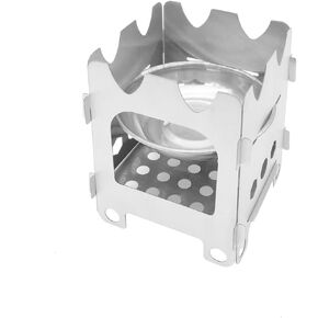 Camping Stove Detachable Stainless Steel Wood Stove Portable Backpacking Alcohol Stove for Outdoor Camping Backpacking Hiking Picnic