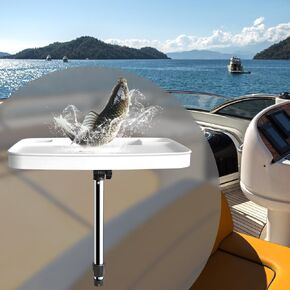 Boat Cutting Board, Fish Cutting Plate, Adjustalbe Rod Holder Mount, Fish Cleaning Board Fish Fillet Tray Fishing Mounts in Single Rods