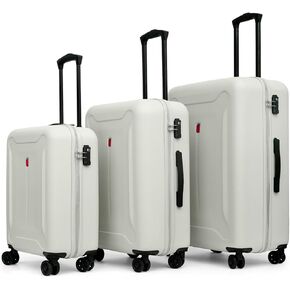 Widfre Luggage Sets 3 Pieces Carry on Suitcase Hardshell Lightweight Travel with Double Spinner Wheels Locks TSA Approved (Purple)