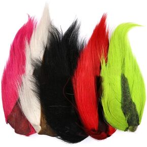 Pack of 1 Bucktail Fly Tying Material Deer Tail Hair Jig & Fly Tying Deer Tail Hair Teaser Lures