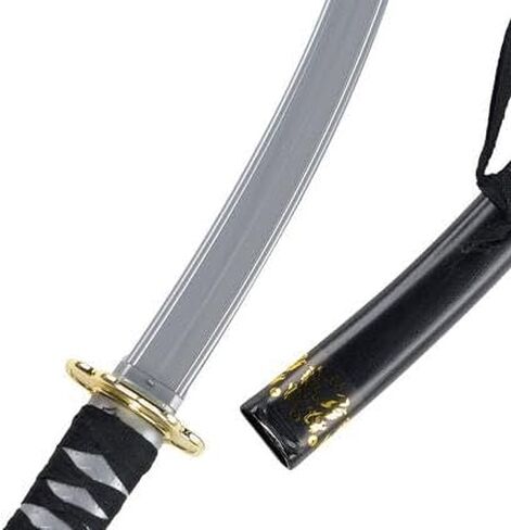 Plastic Ninja Sword 29" (Pack of 1) - Sleek Silver & Black Plastic - Realistic Design for Costume & Play for Kids & Adults in Saudi Arabia