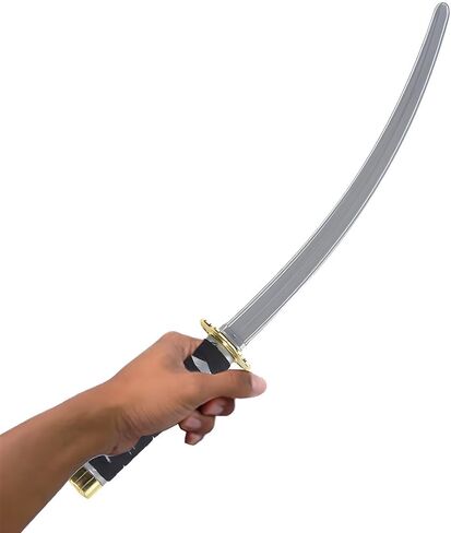 Plastic Ninja Sword 29" (Pack of 1) - Sleek Silver & Black Plastic - Realistic Design for Costume & Play for Kids & Adults in Saudi Arabia