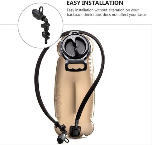 INOOMP Hydration Bladder Bite Valve Replacement Mouthpiece Fit for Any Water Backpack and Most Brands with Manual Switch Valve in Kuwait