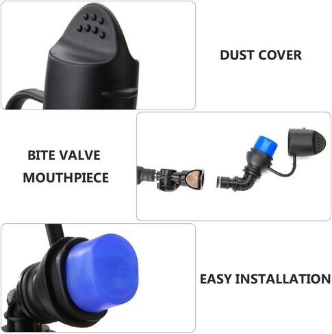 INOOMP Hydration Bladder Bite Valve Replacement Mouthpiece Fit for Any Water Backpack and Most Brands with Manual Switch Valve in Kuwait