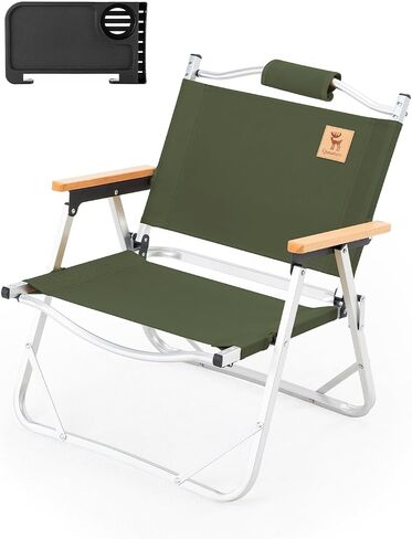 Camping Chair Folding Chair Aluminum Portable Folding Camping Chair with Side Table for Outdoor Camping, Lawn, Picnic and Fishing, Supports 265lbs in Saudi Arabia
