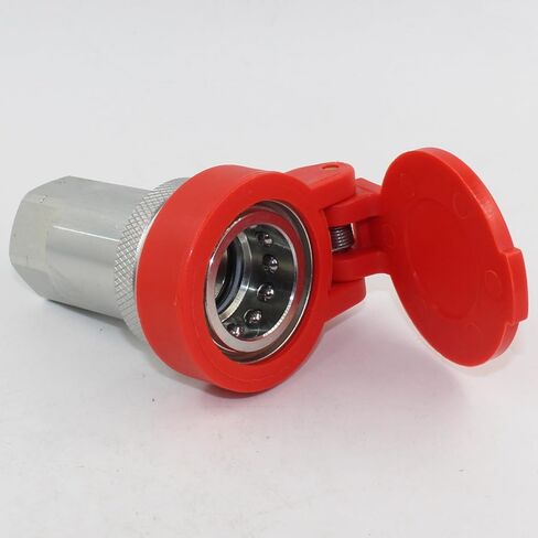 2 Sets 1/2'' NPT Ag Poppet Valve Tractor Hydraulic Quick Connect Coupling Quick Coupler ISO7241-A/ISO5675 W/Dust Caps Replace 6600 Series in Kuwait
