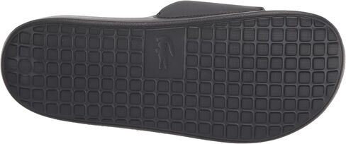 Lacoste Men's Croco 1.0 Slide Sandal, RED/White, 7 in Kuwait