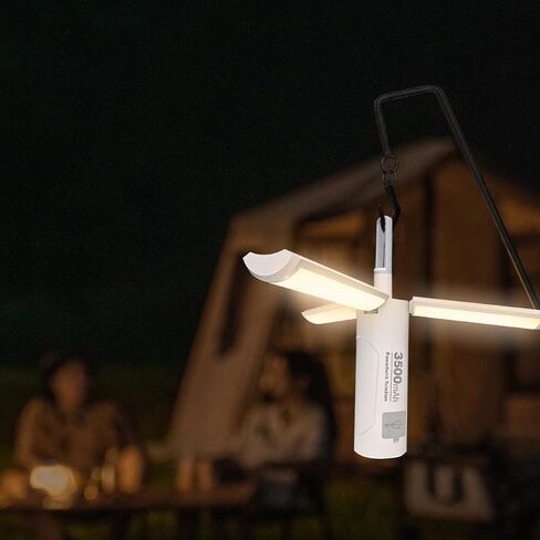 3in1 Camping Lantern Flashlight Rechargeable 3 Modes, 750LM, Portable Flashlight USB C, Strong Magnetic Multi Function Camping Lamp 3500mAh Foldable Led Tent Lights for Camping, Emergency, Hiking in Saudi Arabia