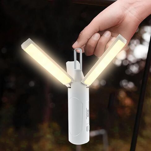 3in1 Camping Lantern Flashlight Rechargeable 3 Modes, 750LM, Portable Flashlight USB C, Strong Magnetic Multi Function Camping Lamp 3500mAh Foldable Led Tent Lights for Camping, Emergency, Hiking in Saudi Arabia