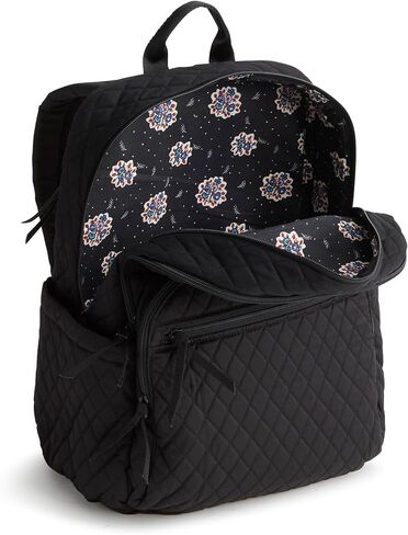 Vera Bradley Women's Cotton Large Bancroft Backpack, Moonless Night, One Size in Saudi Arabia