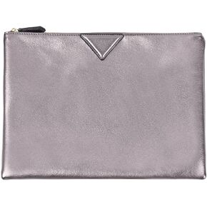CLARA Crocodile Pattern Clutch Purse Oversized PU Leather Envelope Clutch Evening Handbag
