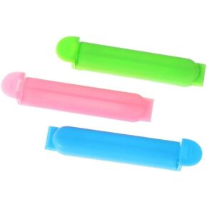 10Pcs 7Cm Plastic Sealing Clips, Bag Clamp for Food and Snack Bags, Portable Home Snack Storage Folder, Clamp Sealer Preserve Food Fresh Specialty Appliances