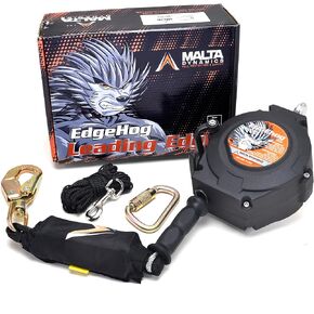 Malta Dynamics Leading Edge 50’ Self Retracting Lifeline with Snap Hook, Quick-Action Braking and Self Locking YoYo Cable, Fall Protection Safety Lanyard, Compact and Lightweight - ANSI Compliant