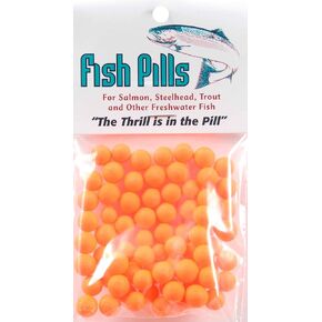 Mad River Mfg Fish Pills Flo. Orng Sz 2 Fishing Products