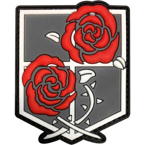 Attack on Titan Military Hook Loop Tactics Morale PVC Patch (Garrison Regiment Large Military)