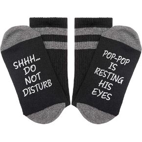 I am Not Asleep,Pops Resting His Eyes Socks,Gift For Dad,For Father's Day,Funny Socks.Pops Socks,Gifts for Pops,Birthday Pops gift,Pops Birthday,Pops Gift Ideas.(GY111)