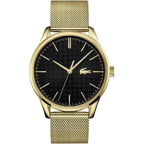 Lacoste Men's Vienna Quartz Watch with Stainless Steel Strap, Silver, 20 (Model: 2011189)