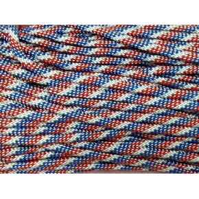 100FT Type III Red/White/Blue Paracord 550 Parachute Cord 7 Strand Made In USA