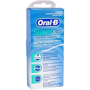 Oral-B Super Floss 50 Pieces Pre-Cut (Pack of 12)