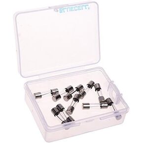 BLUECELL pack of 10 pcs Slow-Blow Fuse 2A 250V Glass Fuses 20 x 5mm