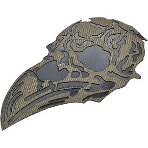 Norse Raven Skull Viking Tactical Patch [Ranger Green,Black,Lasercut]
