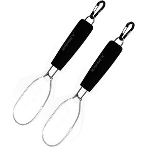 SAMSFX Fishing Bait Net with EVA Floating Handle, Floating Dip Net White & Black