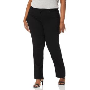 NYDJ Women's Size Marilyn Straight Ankle Jeans | Slimming & Flattering Fit, Black, 24 Plus