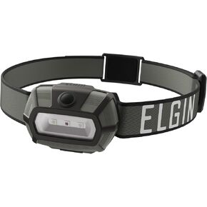 Elgin Thunder-Scout Headlamp Rugged Super Bright 200 Lumen LED Headlight IP66 Weatherproof Head Lamp 4 Light Modes with Red Light, Batteries Included for Work, Construction, Outdoor, Camping