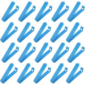 PATIKIL Sealing Clips 3.5 Inch, 20 Pack Reusable Plastic Bag Clamp Sealer for Home Kitchen Food Storage, Orange