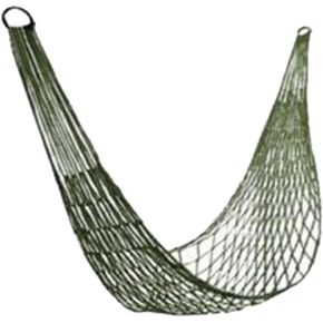 Outdoor Sport Hammock, Outdoor Sport Camping Hammock Net Mesh Nylon Rope with Hooks for Garden Beach Yard Travel (Green) in Saudi Arabia