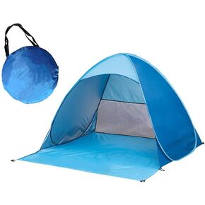QIXING Beach Tent, Easy to Set Up, UPF 50+ Canopy Camping Tent, Rain and Sun Protection, Folding Awning, Portable Camping Tent for Outdoor and Backpacking Travel