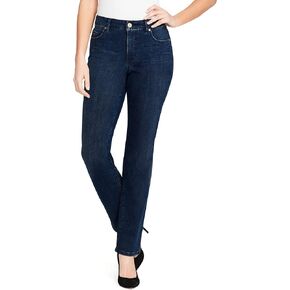 Bandolino Women's Mandie Signature Fit High Rise Straight Leg Jean, Nightfall, 16 Regular