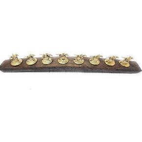 Barrel-Art bourbon stopper holder/Whiskey cork display/Fits Blanton's stoppers/with Metal (Natural)
