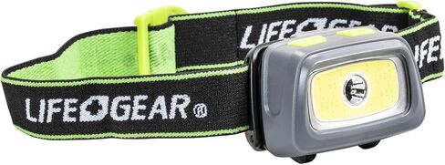 مصباح رأس Life Gear 3AAA متعدد الأوضاع بقوة 500 لومن مع وميض وصفارة أمان in Kuwait