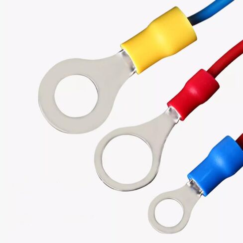100pcs Red Insulated Fork Spade Lugs U-Type Wire Connector Electrical Cable Crimp Terminals 22-16AWG (SV 1.25-3.2#4) in Kuwait