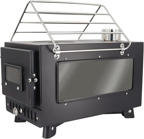 Outdoor Firewood Stove Camping Wood Stove Portable Tent Keep Warm Stove With Chimney Pipe Camping Accessories Backpacking BBQ Hiking Picnic Outdoor Cooking Tools in Saudi Arabia
