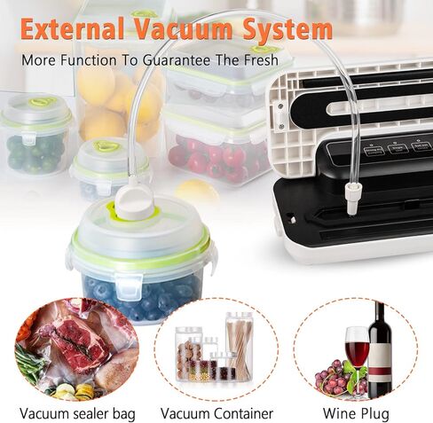 آلة ختم الفراغ التجارية، آلة ختم نظام الطعام للوجبات، آلة ختم الطعام 60KPA، 10 أكياس طعام مجانية، سهلة التنظيف، سهلة التشغيل in Kuwait