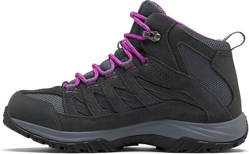 Columbia womens Crestwood Mid Waterproof Boot Hiking Shoe, Graphite/Daredevil, 8 Wide US in Kuwait