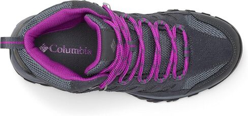 Columbia womens Crestwood Mid Waterproof Boot Hiking Shoe, Graphite/Daredevil, 8 Wide US in Kuwait