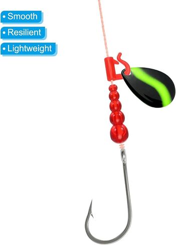 PATIKIL Stacked Fishing Beads, 50 Pack Plastic Fishing Bead Lure Tackle Inline Making Supplies for Saltwater Freshwater, Multicolor in Saudi Arabia