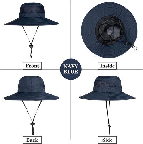 Rosoz Fishing Hat UPF 50+Sun Hat for Men and Women,Wide Brim Bucket Hats with UV Protection for Safari Hiking Beach in Saudi Arabia