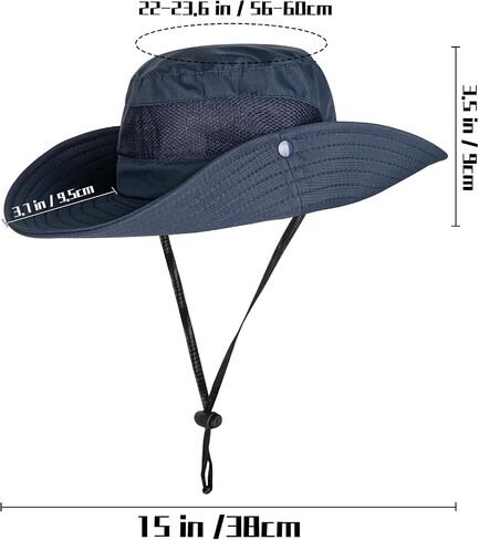 Rosoz Fishing Hat UPF 50+Sun Hat for Men and Women,Wide Brim Bucket Hats with UV Protection for Safari Hiking Beach in Saudi Arabia