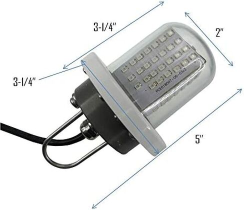 Pactrade Marine Boat LED White Underwater Submersible Night Fishing Light 5" IP68 in Saudi Arabia