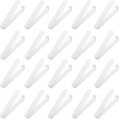 PATIKIL Sealing Clips 3.5 Inch, 20 Pack Reusable Plastic Bag Clamp Sealer for Home Kitchen Food Storage, Orange in Saudi Arabia