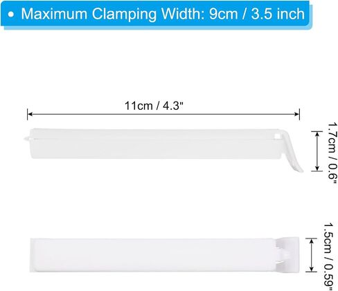 PATIKIL Sealing Clips 3.5 Inch, 20 Pack Reusable Plastic Bag Clamp Sealer for Home Kitchen Food Storage, Orange in Saudi Arabia