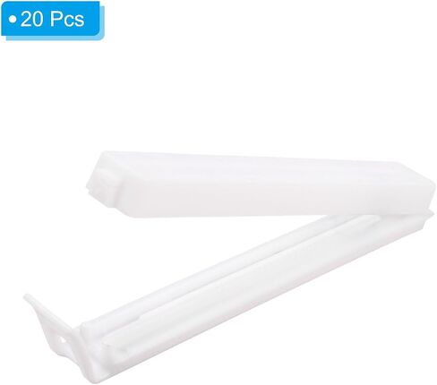 PATIKIL Sealing Clips 3.5 Inch, 20 Pack Reusable Plastic Bag Clamp Sealer for Home Kitchen Food Storage, Orange in Saudi Arabia
