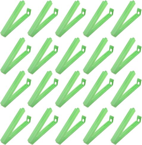 PATIKIL Sealing Clips 3.5 Inch, 20 Pack Reusable Plastic Bag Clamp Sealer for Home Kitchen Food Storage, Orange in Saudi Arabia