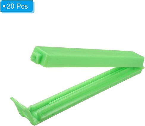 PATIKIL Sealing Clips 3.5 Inch, 20 Pack Reusable Plastic Bag Clamp Sealer for Home Kitchen Food Storage, Orange in Saudi Arabia